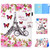 iPad Air 2022 / 2020 10.9 Colored Drawing Stitching Horizontal Flip Leather Case with Holder & Card Slots & Sleep / Wake-up function - Flower Tower