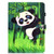 iPad Air 2022 / 2020 10.9 Colored Drawing Stitching Horizontal Flip Leather Case, with Holder & Card Slots & Sleep / Wake-up function - Panda