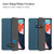 iPad Air 2022 / 2020 10.9 Custer Texture Horizontal Flip Leather Case with Three-folding Holder & Sleep / Wake-up Function - Dark Green