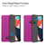 iPad Air 2022 / 2020 10.9 Custer Texture Horizontal Flip Leather Case with Three-folding Holder & Sleep / Wake-up Function - Purple
