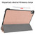 iPad Air 2022 / 2020 10.9 Custer Texture Horizontal Flip Leather Case with Three-folding Holder & Sleep / Wake-up Function - Rose Gold