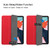 iPad Air 2022 / 2020 10.9 Custer Texture TPU Horizontal Flip Leather Case with Sleep / Wake-up Function & Three-folding Holder & Pen Slot - Red