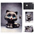 iPad Air 2022 / 2020 10.9 Electric Pressed Colored Drawing Horizontal Flip Leather Case with Holder & Card Slots & Sleep / Wake-up Function - Cat