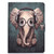iPad Air 2022 / 2020 10.9 Electric Pressed Colored Drawing Horizontal Flip Leather Case with Holder & Card Slots & Sleep / Wake-up Function - Elephant