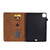 iPad Air 2022 / 2020 10.9 Embossed Smile Flip Tablet Leather Smart Case - Brown