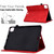 iPad Air 2022 / 2020 10.9 Embossed Smile Flip Tablet Leather Smart Case - Red