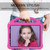 iPad Air 2022 / 2020 10.9 EVA Flat Anti Falling Protective Case Shell with Holder - RoseRed