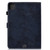 iPad Air 2022 / 2020 10.9 Marble Style Cloth Texture Leather Case with Bracket & Card Slot & Pen Slot & Anti Skid Strip - Dark Blue