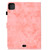 iPad Air 2022 / 2020 10.9 Marble Style Cloth Texture Leather Case with Bracket & Card Slot & Pen Slot & Anti Skid Strip - Pink