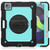iPad Air 2022 / 2020 10.9 Shockproof Black Silica Gel + Colorful PC Protective Case - Black+Light Blue - Black+Light Blue