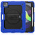 iPad Air 2022 / 2020 10.9 Shockproof Black Silica Gel + Colorful PC Protective Case - Blue
