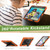 iPad Air 2022 / 2020 10.9 Shockproof Black Silica Gel + Colorful PC Protective Case - Orange