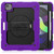 iPad Air 2022 / 2020 10.9 Shockproof Black Silica Gel + Colorful PC Protective Case - Purple
