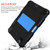 iPad Air 2022 / 2020 10.9 Shockproof Two-Color Silicone Protective Case with Holder - Black + Blue