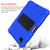 iPad Air 2022 / 2020 10.9 Shockproof Two-Color Silicone Protective Case with Holder - Blue + Black