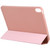 iPad Air 2022 / 2020 10.9 Silicone 3-Folding Full Coverage Leather Case - Rose Gold