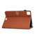 iPad Air 2022 / 2020 10.9 Solid Color Magnetic Horizontal Flip Leather Case with Card Slots & Holder & Anti-skid Strip - Brown