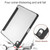iPad Air 2022 / 2020 10.9 TPU Transparent Back Cover Horizontal Flip Leather Case with Three-folding Holder & Sleep / Wake-up Function / Pen Slot - Black