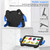 iPad Air 2022 / Air 2020 10.9 Ice Baby EVA Shockproof Hard PC Tablet Case - Black+Blue
