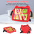 iPad Air 2022 / Air 2020 10.9 Ice Baby EVA Shockproof Hard PC Tablet Case - Red+Black