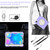 iPad Pro 11 2020 / Pro 11 2018 / Air 2020 / Air 2022 Silicone + PC Full Body Protection Tablet Case With Holder & Strap - Purple