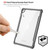 iPAKY Thunder Series Aluminum Frame + TPU Bumper + Clear PC Shockproof Case iPad Air 2022 / 2020 10.9 - Silver Black