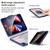 Mutural Transparent Holder Tablet Case iPad Air 2022 / 2020 10.9 - Black