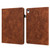 Peacock Embossed Pattern TPU + PU Leather Smart Tablet Case with Sleep / Wake-up iPad Air 2022 / Air 2020 10.9 - Brown