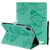 Pressed Printing Butterfly Pattern Horizontal Flip Leather Case with Holder & Card Slots & Wallet & Sleep / Wake-up Function iPad Air 2022 / 2020 10.9 / iPad Pro 11 2020 / 2018 - Green