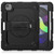Shockproof Colorful Silicone + PC Protective Case with Holder & Shoulder Strap & Hand Strap & Pen Slot iPad Air 2022 / 2020 10.9 - Black
