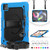 Shockproof Colorful Silicone + PC Protective Case with Holder & Shoulder Strap & Hand Strap & Pen Slot iPad Air 2022 / 2020 10.9 - Light Blue