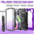 Shockproof Colorful Silicone + PC Protective Case with Holder & Shoulder Strap & Hand Strap & Pen Slot iPad Air 2022 / 2020 10.9 - Purple
