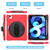 Shockproof Colorful Silicone + PC Protective Case with Holder & Shoulder Strap & Hand Strap iPad Pro 11 2022 / 2021 / 2020 / 2018 / Air 4 2020 - Red