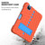 Shockproof Rhombus Robot PC + Silicone Protective Case with Holder & Shoulder Strap iPad Air 2022 / 2020 10.9 - Orange+Blue