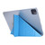 Silk Texture Horizontal Deformation Flip Leather Case with Three-folding Holder iPad Air 2022 / 2020 10.9 - Light Blue