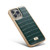 Fierre Shann Crocodile Texture Electroplating PU Phone Case iPhone 11 - Green