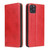 Fierre Shann PU Genuine Leather Texture Horizontal Flip Leather Case with Holder & Card Slots & Wallet iPhone 11 - Red