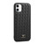 iPhone 11 Fierre Shann Leather Texture Phone Back Cover Case  - Woven Black