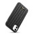 iPhone 11 Fierre Shann Leather Texture Phone Back Cover Case  - Woven Black