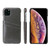 iPhone 11 Fierre Shann Retro Oil Wax Texture PU Leather Case with Card Slots  - Black