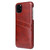 iPhone 11 Fierre Shann Retro Oil Wax Texture PU Leather Case with Card Slots  - Brown