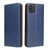 Fierre Shann PU Genuine Leather Texture Horizontal Flip Leather Case with Holder & Card Slots & Wallet iPhone 11 Pro - Blue