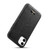 iPhone 11 Pro Fierre Shann Leather Texture Phone Back Cover Case  - Ox Tendon Black