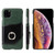 iPhone 11 Pro Fierre Shann Oil Wax Texture Genuine Leather Back Cover Case with 360 Degree Rotation Holder & Card Slot  - Green