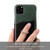 iPhone 11 Pro Fierre Shann Oil Wax Texture Genuine Leather Back Cover Case with 360 Degree Rotation Holder & Card Slot  - Green