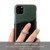 iPhone 11 Pro Max Fierre Shann Oil Wax Texture Genuine Leather Back Cover Case with 360 Degree Rotation Holder & Card Slot  - Green