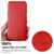 iPhone 12 / 12 Pro Fierre Shann Business Magnetic Horizontal Flip Genuine Leather Case - Red