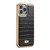 iPhone 12 / 12 Pro Fierre Shann Crocodile Texture Electroplating PU Phone Case - Black