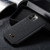 iPhone 12 / 12 Pro Fierre Shann Leather Texture Phone Back Cover Case - Lychee Black