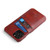 iPhone 12 / 12 Pro Fierre Shann Retro Oil Wax Texture PU Leather Case with Card Slots - Brown